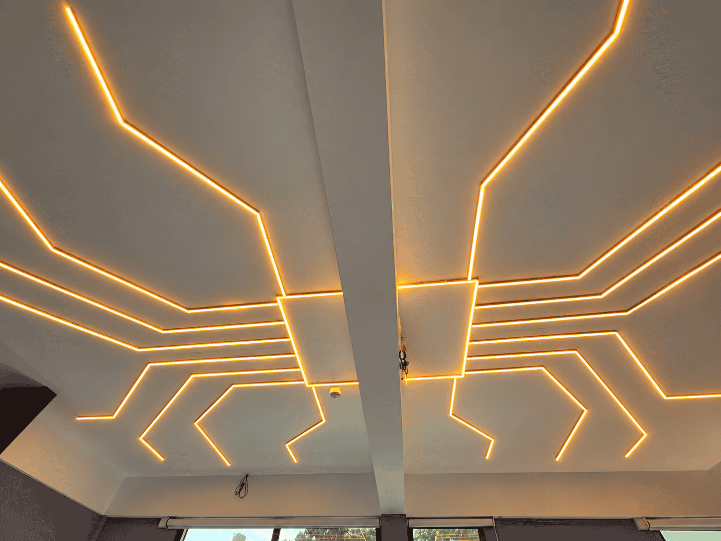 Ceiling lighting before installation