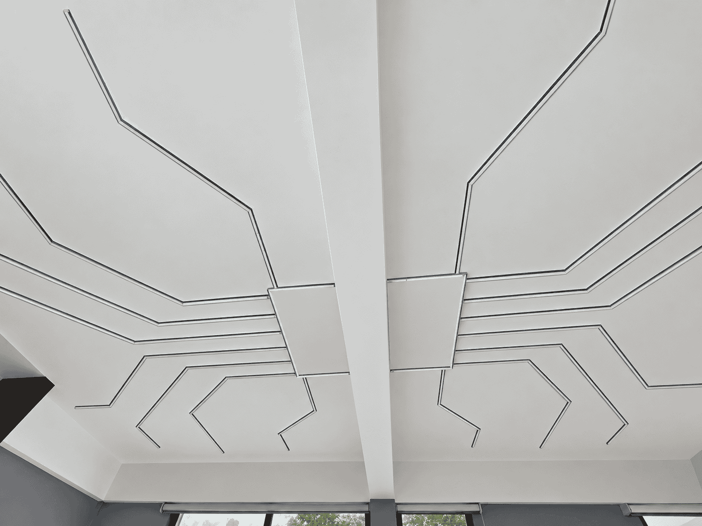 Ceiling lighting after installation